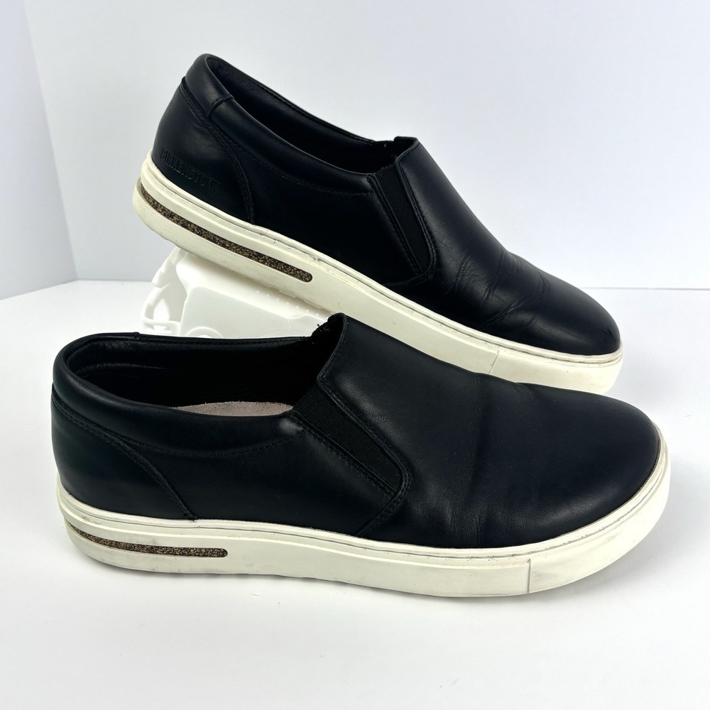 Birkenstock Oswego Slip On Sneakers Black Leather EU 40 US 9-9.5 Portugal - Picture 2 of 13